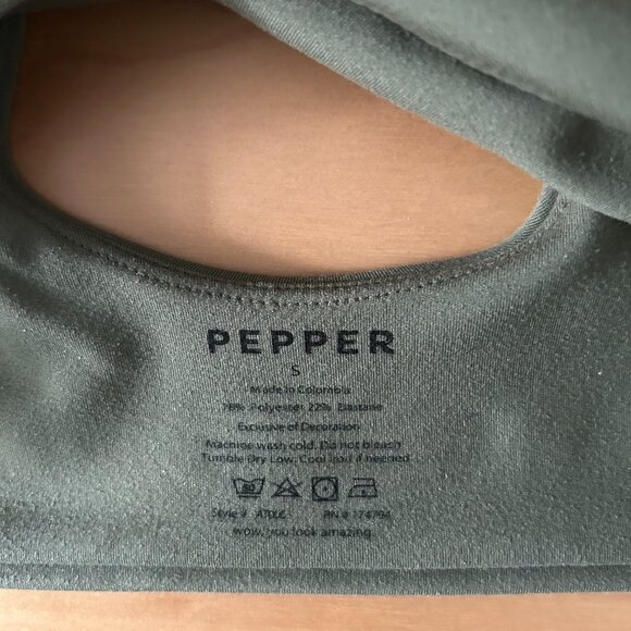 Pepper Sculpting Contour Bra in Olive size S - Picture 6 of 6